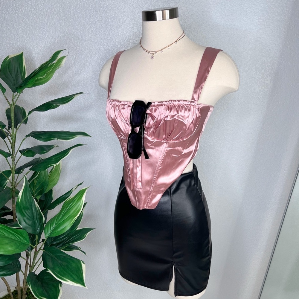Satin corset tops